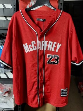 *NEW* Pro Standard NFL San Francisco 49ers McCaffrey Baseball Jersey Men's 3XL